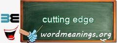 WordMeaning blackboard for cutting edge